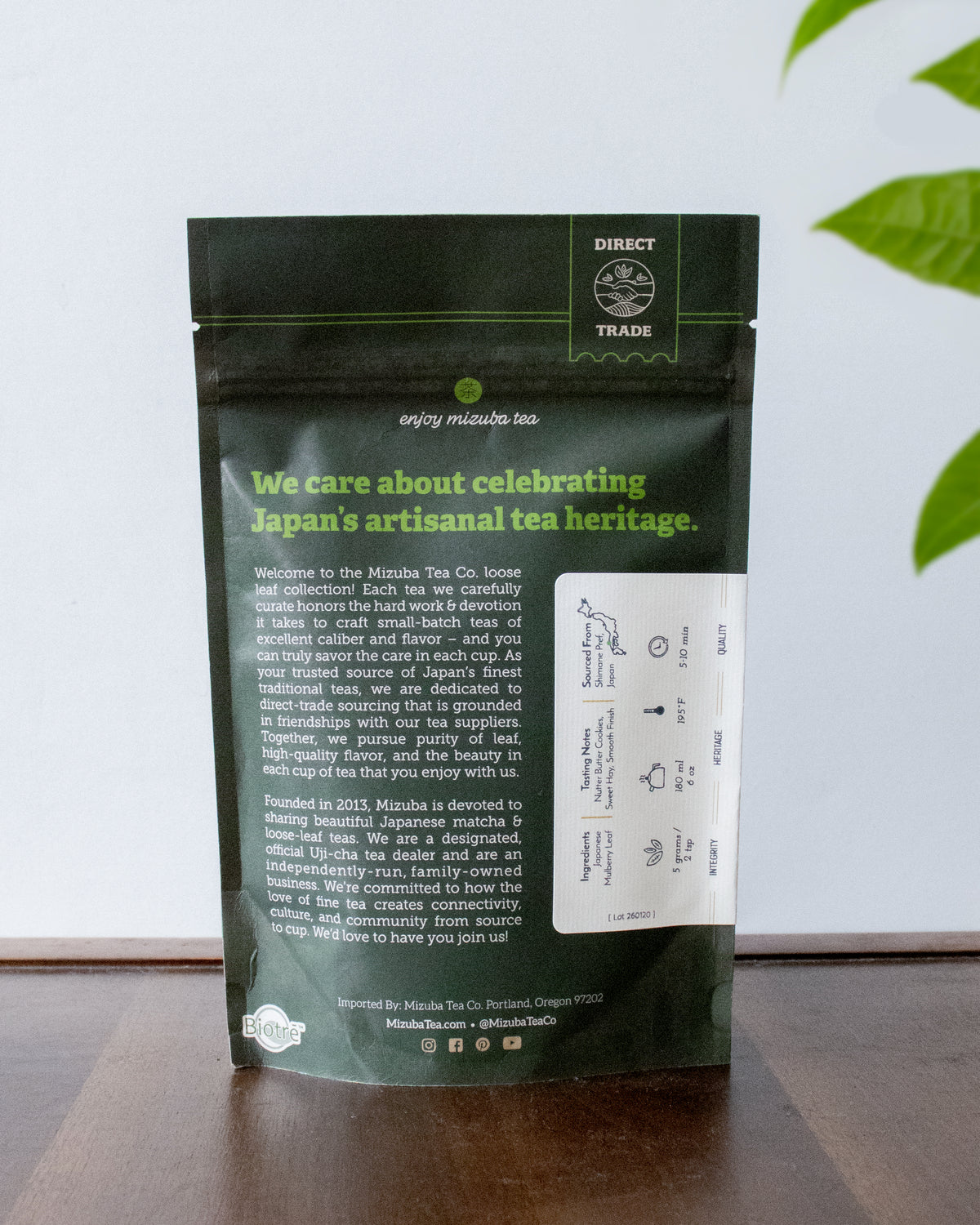Mizuba Tea, Loose Leaf, Kuwacha