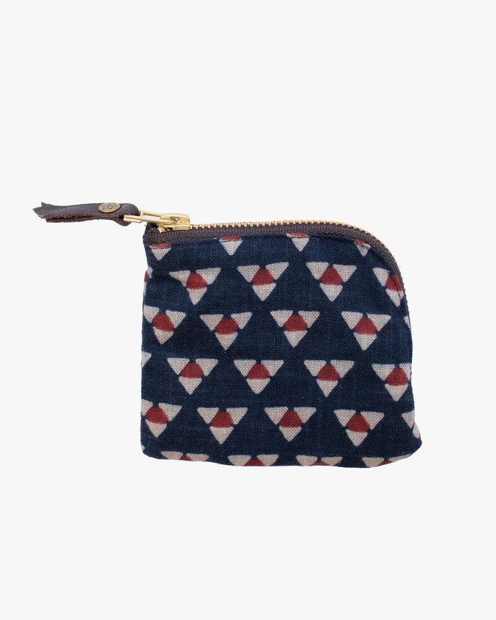Kiriko Original, Zipper Wallet, Indigo Uroko