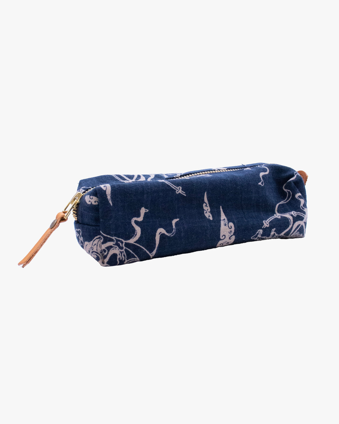 Kiriko Original Pencil Pouch, Indigo Fujin Raijin
