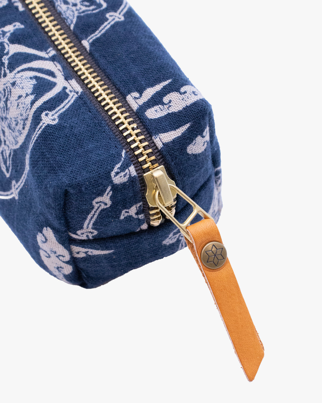 Kiriko Original Pencil Pouch, Indigo Fujin Raijin