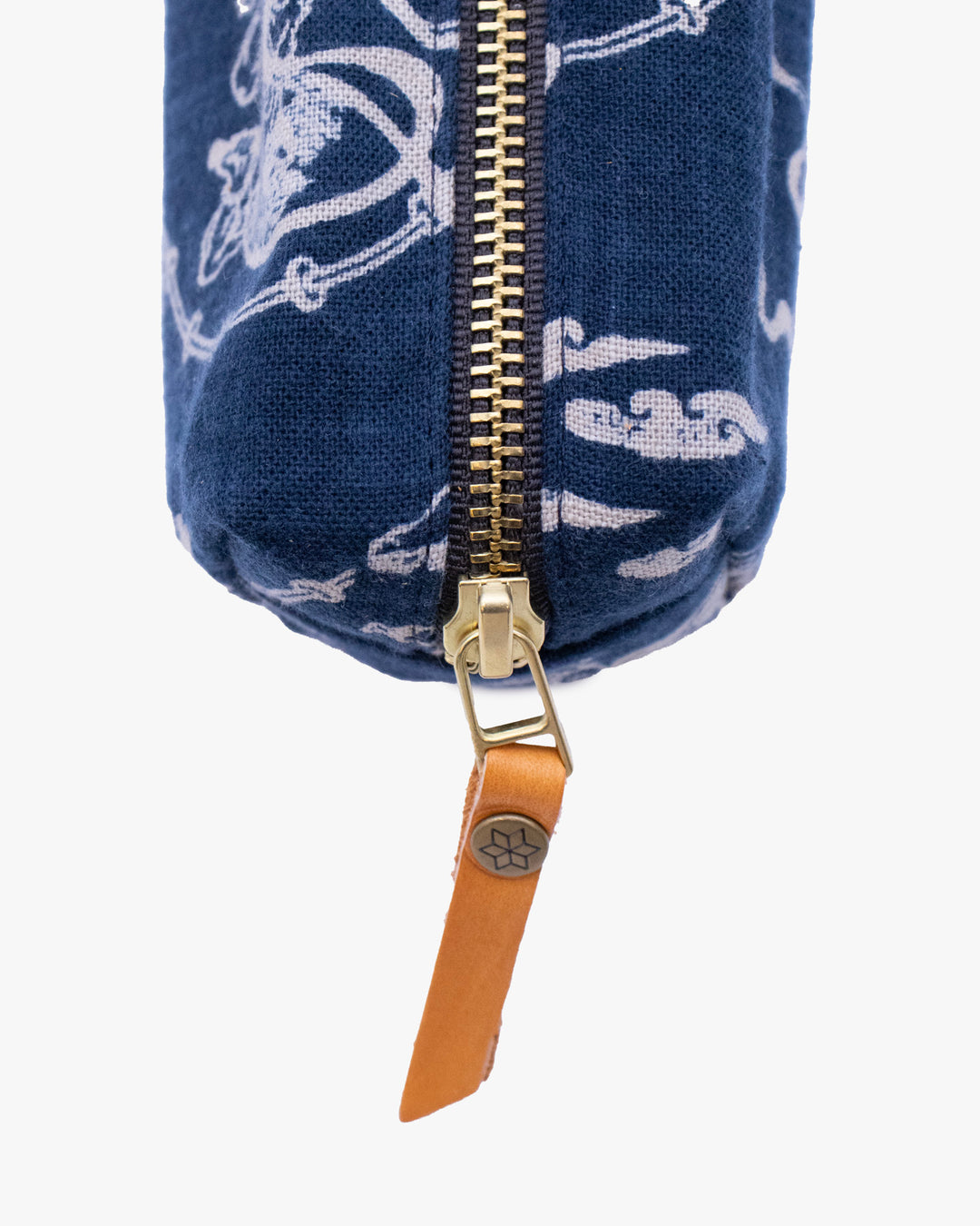 Kiriko Original Pencil Pouch, Indigo Fujin Raijin