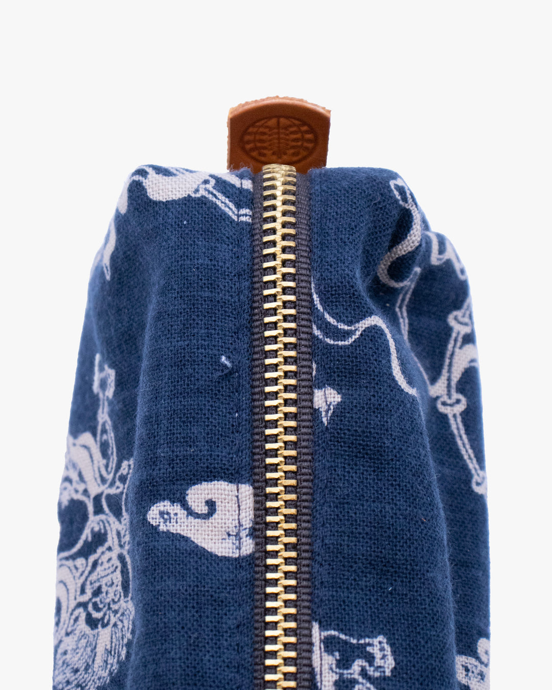 Kiriko Original Pencil Pouch, Indigo Fujin Raijin