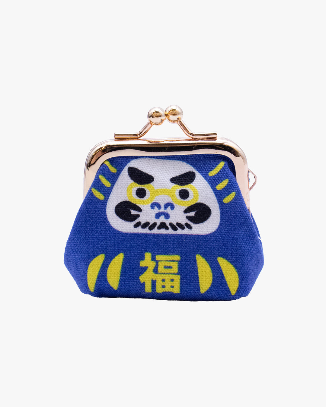 Wa Modern, Mini Coin Purse, Blue Kaiun Daruma