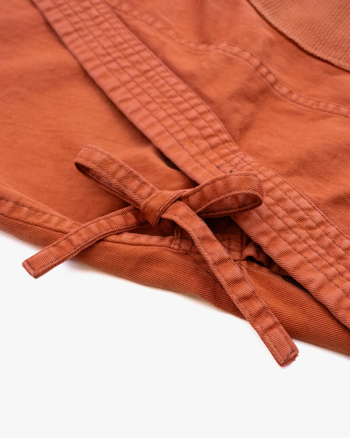 Kiriko Custom Dyed Kendogi Jacket with Pockets, Kakishibu, Style C