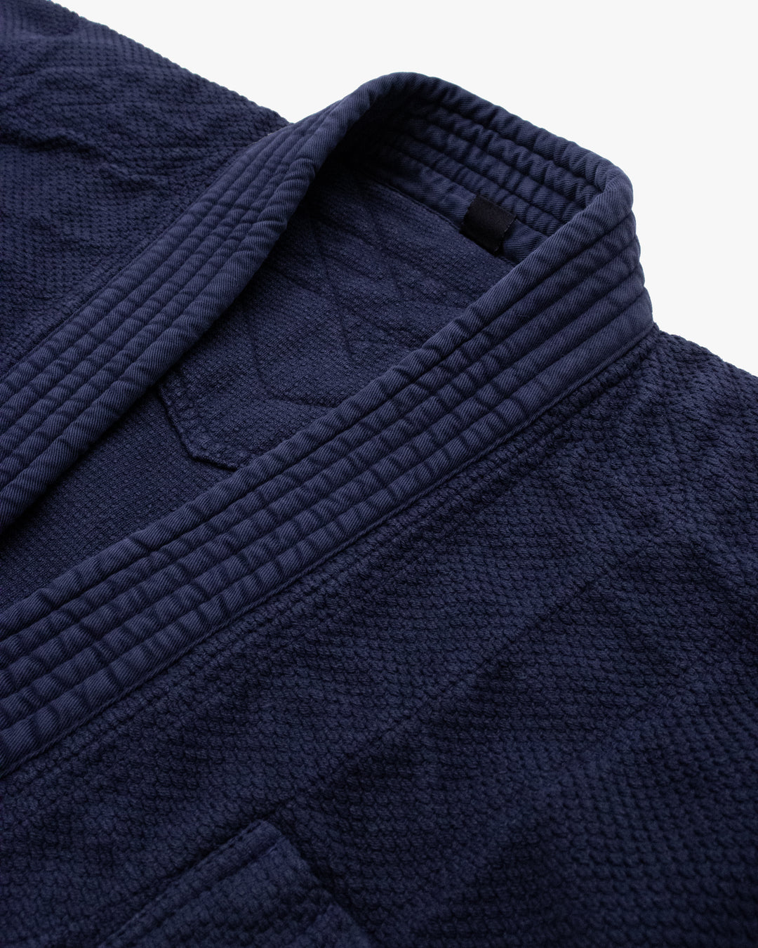 Kiriko Custom Dyed Kendogi Jacket with Pockets, Kokihanada, Sashiori Style A