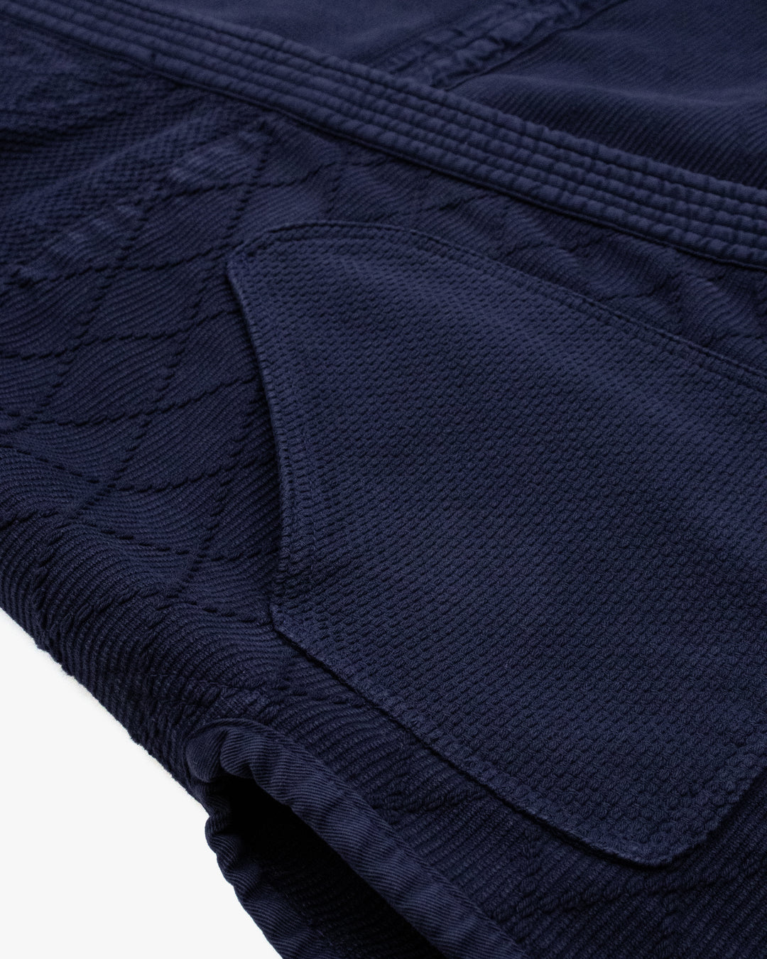 Kiriko Custom Dyed Kendogi Jacket with Pockets, Kokihanada, Sashiori Style A
