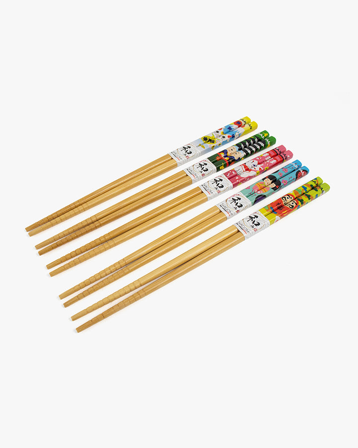 Characters Chopsticks, Set of 5, Urban Tokyo