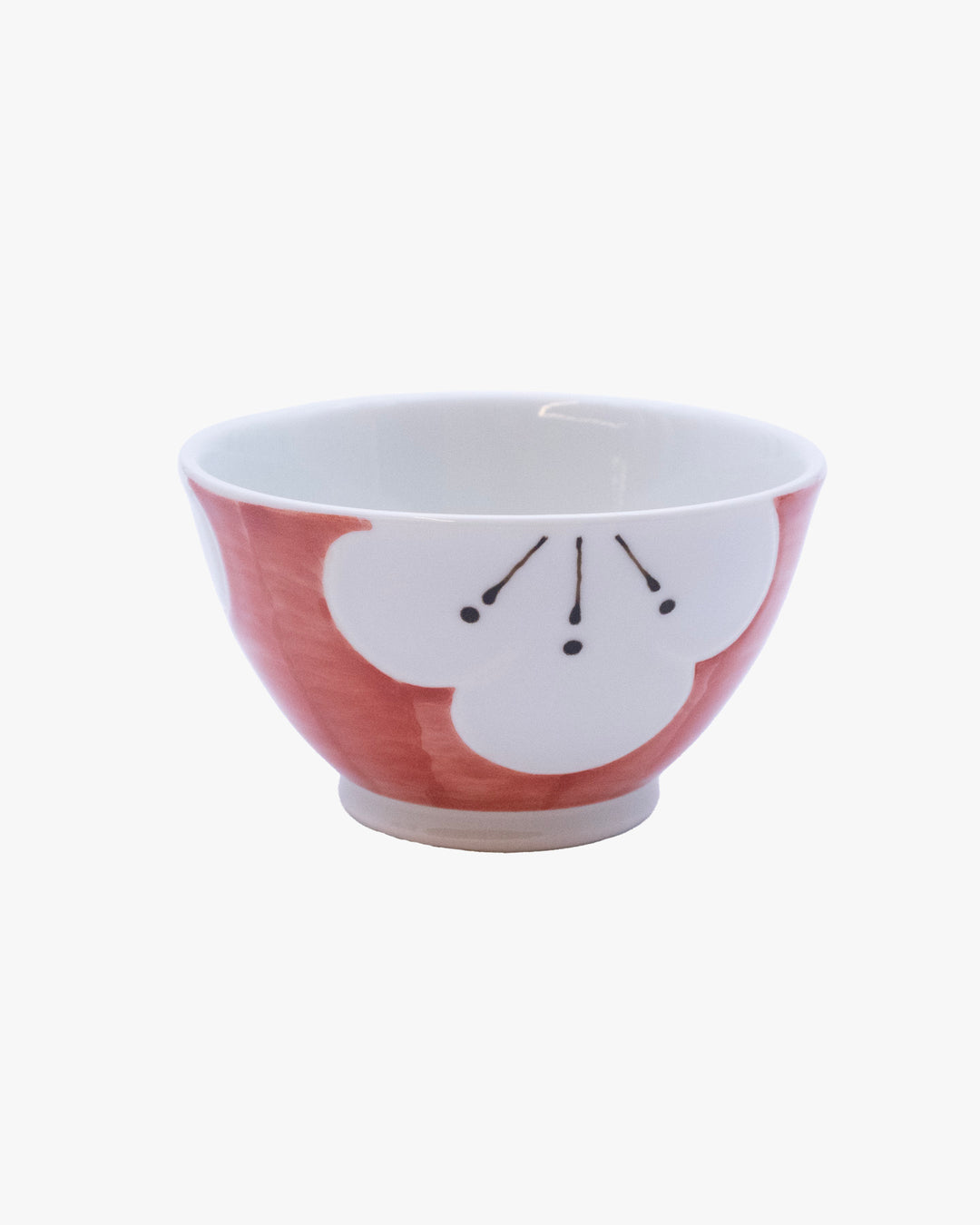 Plum Blossom Small Bowl, Bisque