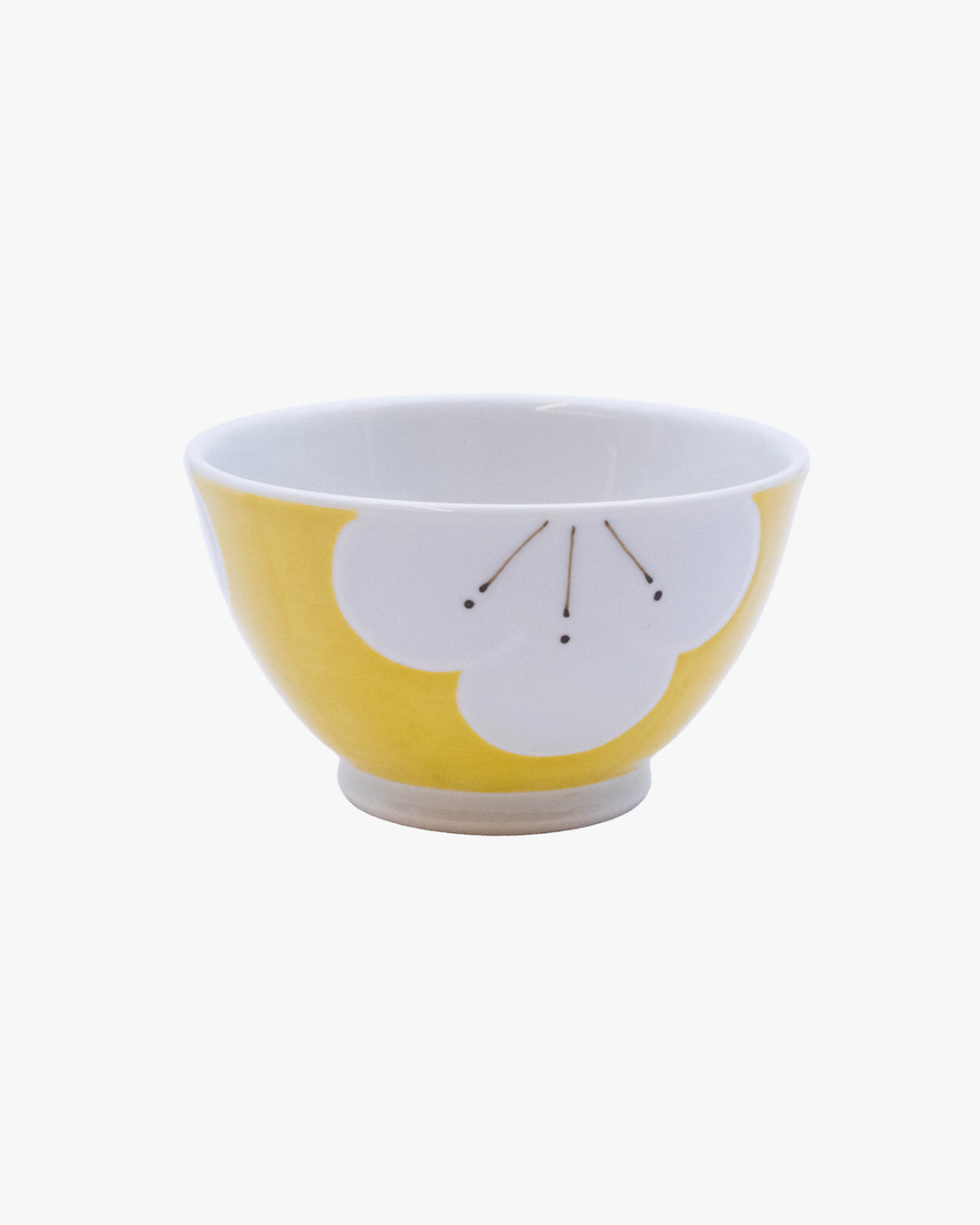 Plum Blossom Small Bowl, Bisque