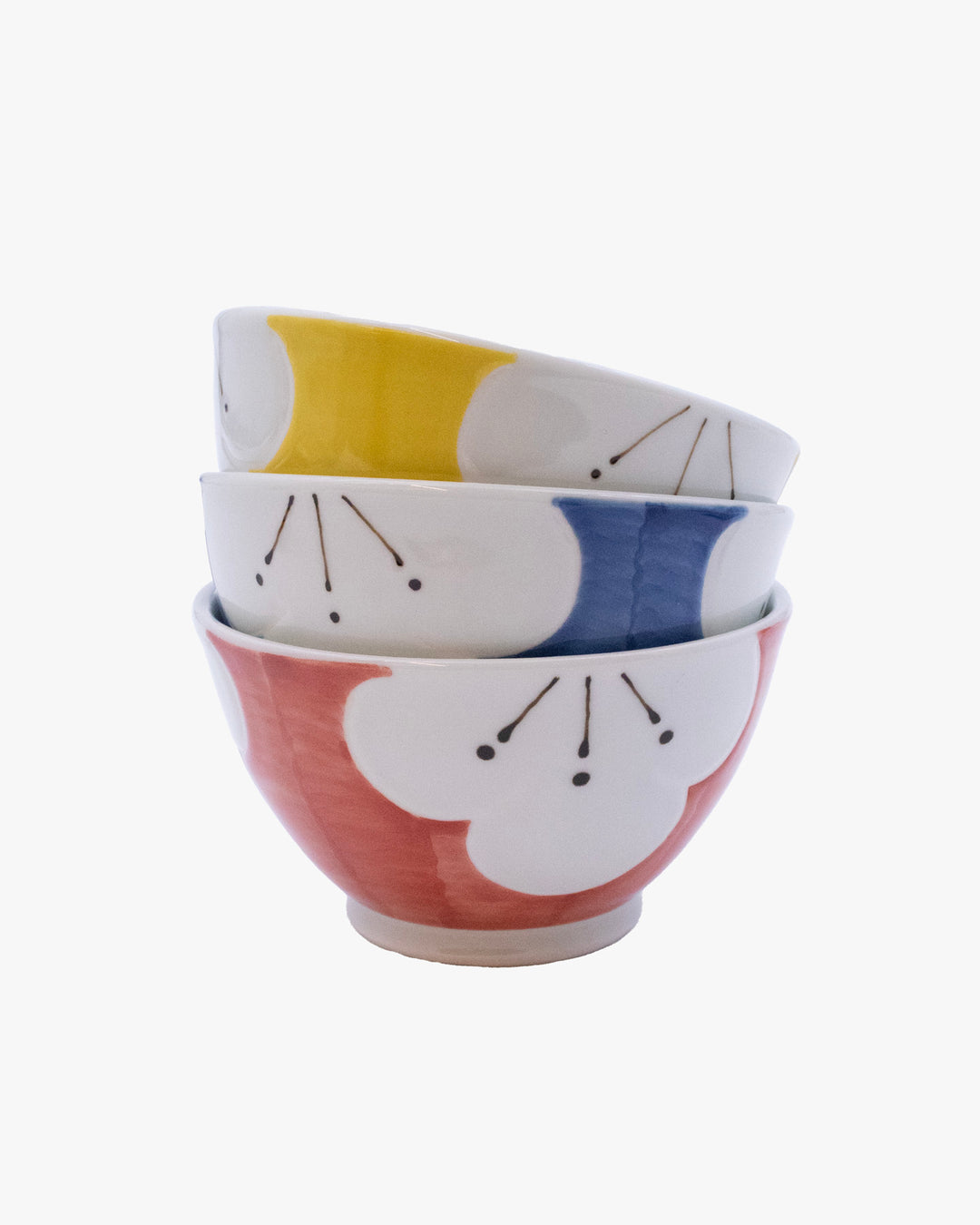 Plum Blossom Small Bowl, Bisque