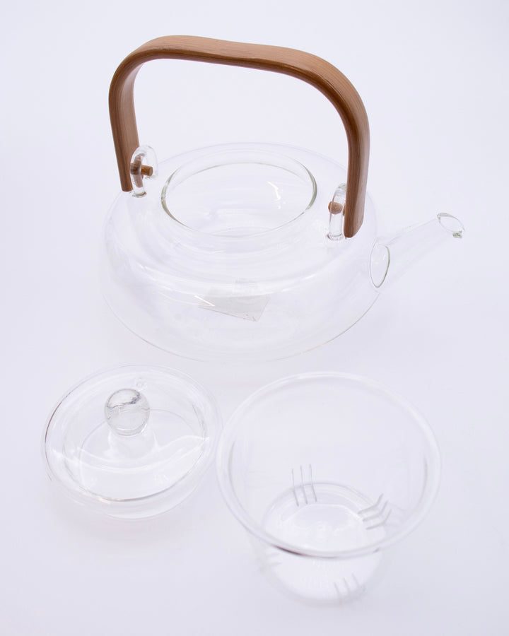 Glass Tea Pot with Wood Handle, Hario, 700mL