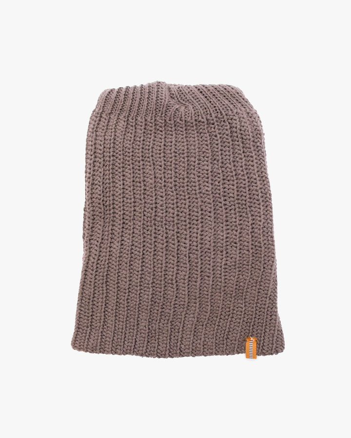 Kiriko Original Knit Cap, Light Brown, With Sanada Himo,9˝