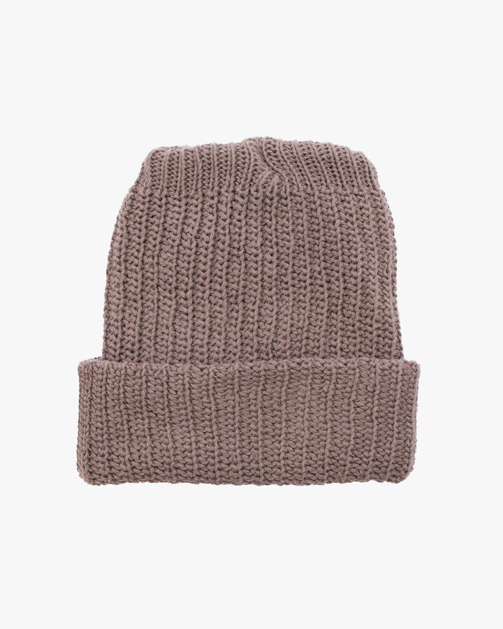 Kiriko Original Knit Cap, Light Brown, With Sanada Himo,9˝