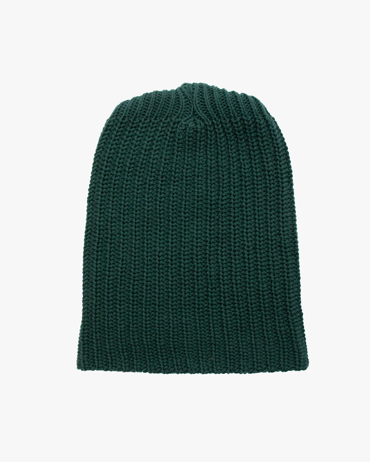 Kiriko Original Knit Cap, Forest Green, With Sanada Himo, 9˝
