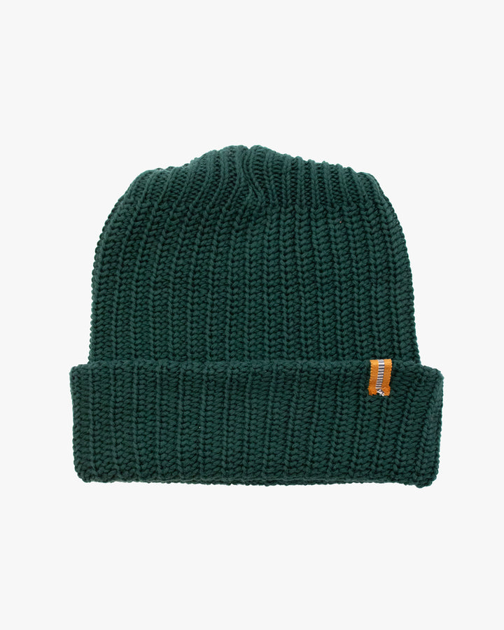 Kiriko Original Knit Cap, Forest Green, With Sanada Himo, 9˝