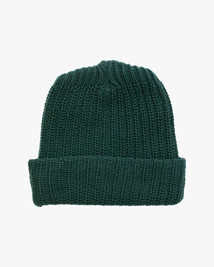 Kiriko Original Knit Cap, Forest Green, With Sanada Himo, 9˝