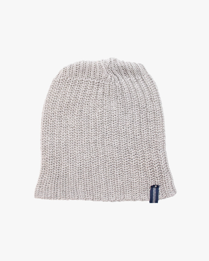 Kiriko Original Knit Cap, Light Gray, With Sanada Himo, 6"