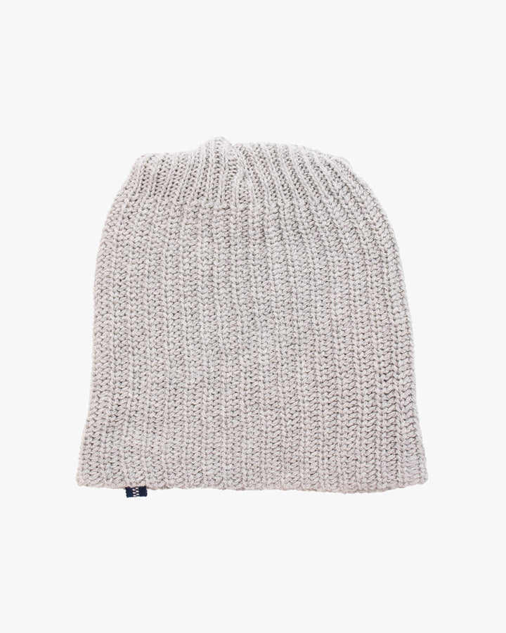 Kiriko Original Knit Cap, Light Gray, With Sanada Himo, 6"