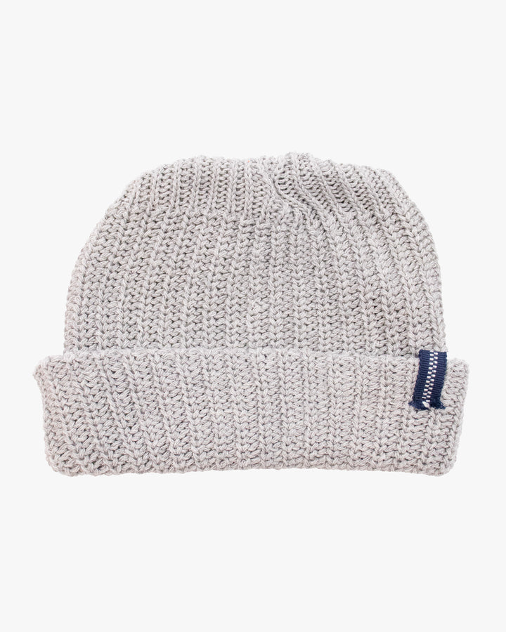 Kiriko Original Knit Cap, Light Gray, With Sanada Himo, 6"