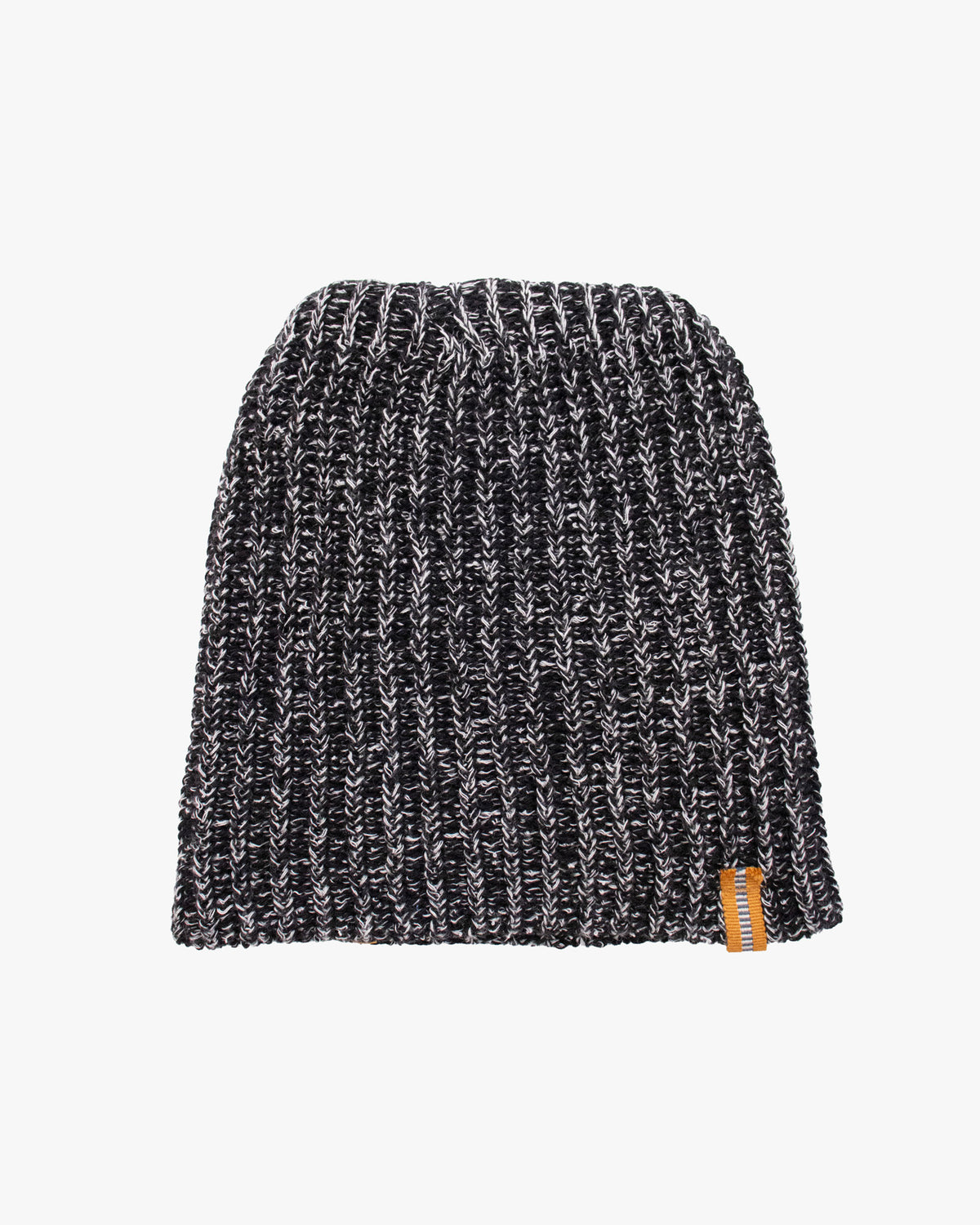 Kiriko Original Knit Cap, Twist Black and White, With Sanada Himo, 6˝