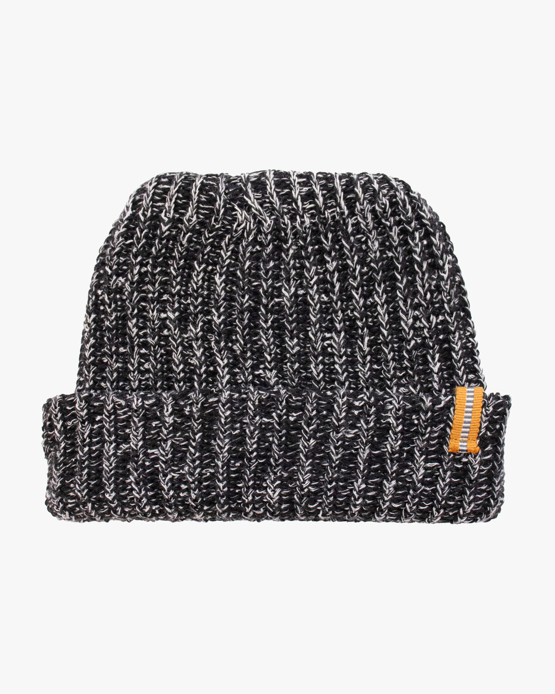 Kiriko Original Knit Cap, Twist Black and White, With Sanada Himo, 6˝