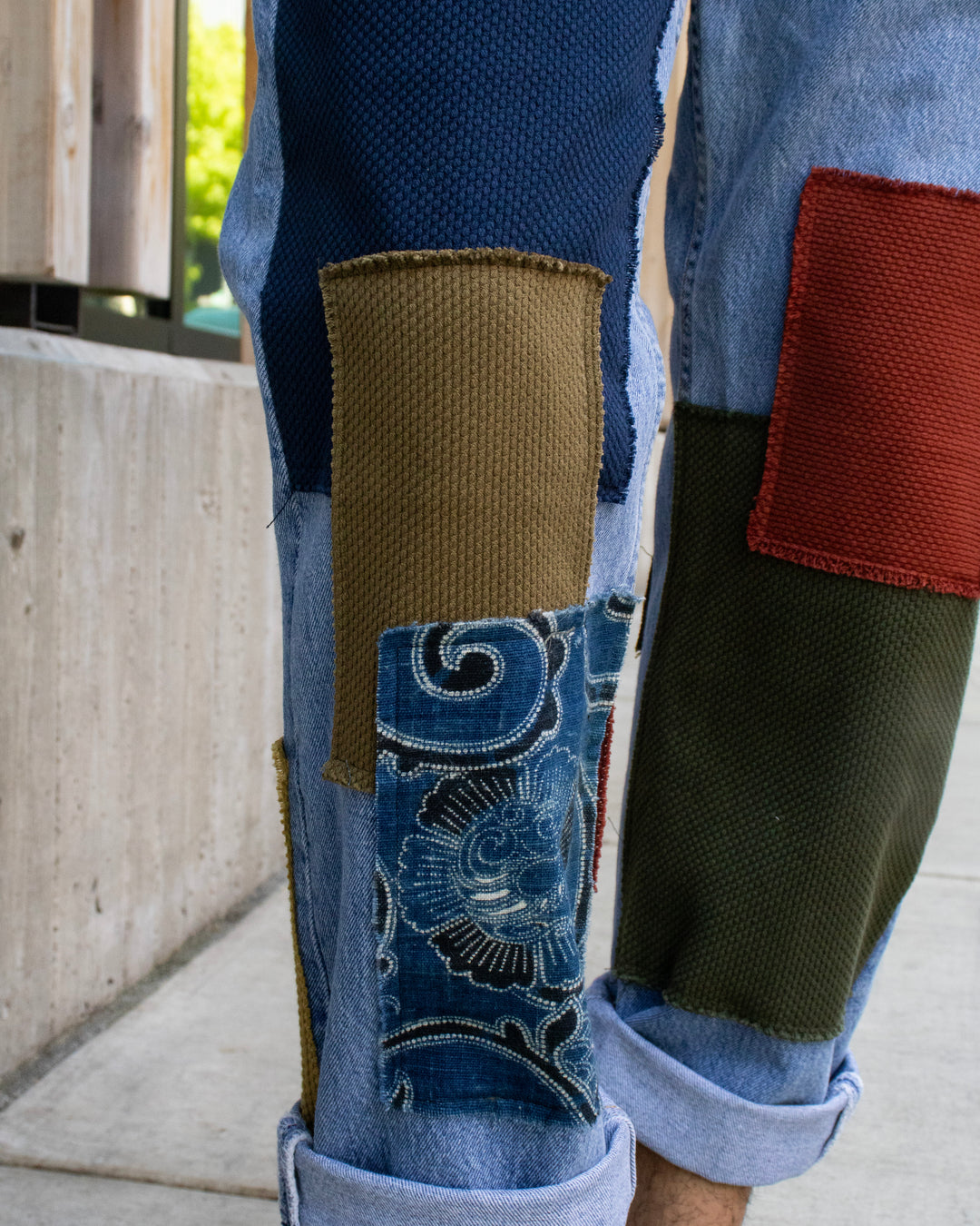 Kiriko Custom Patched Denim Jeans, 5