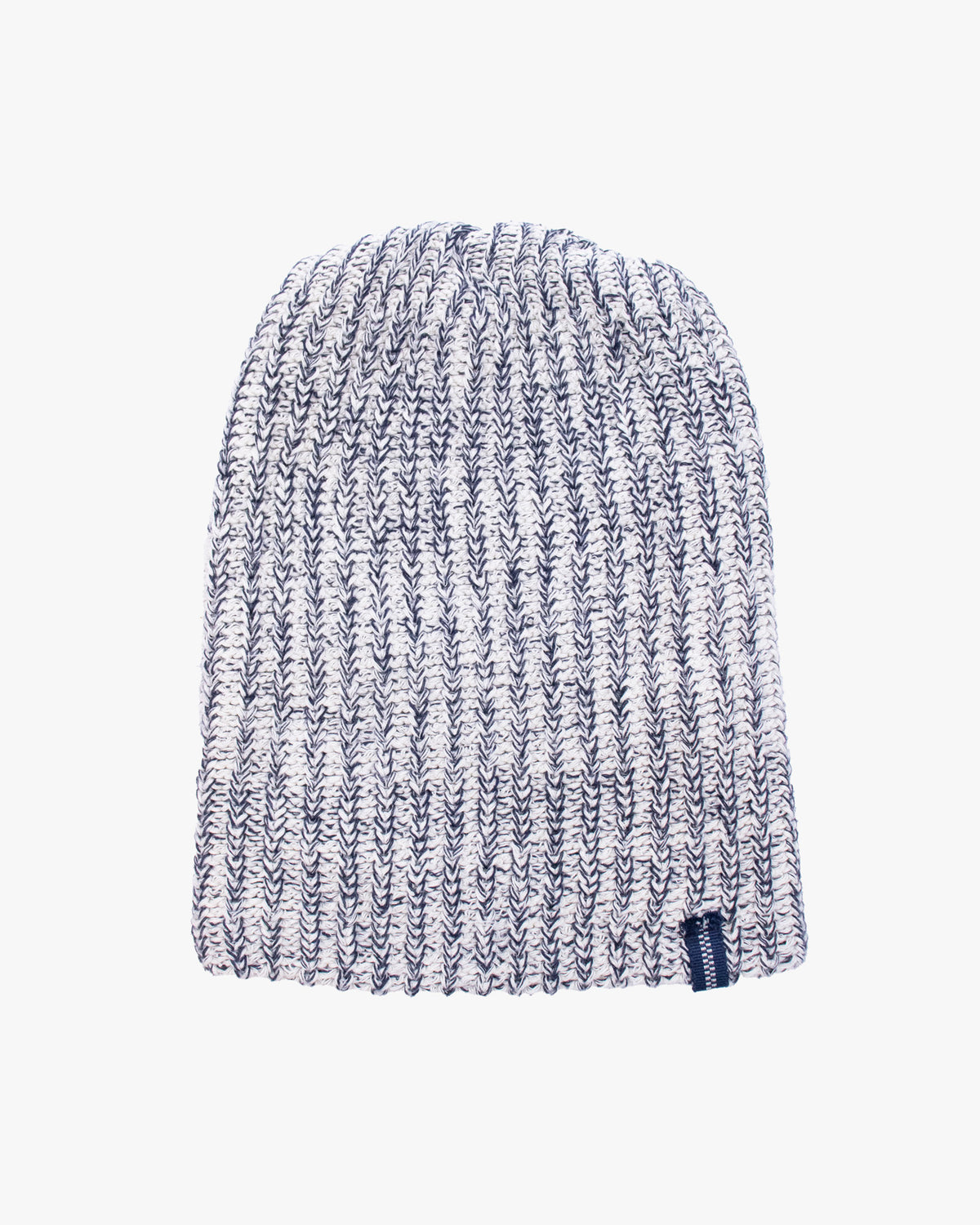Kiriko Original Knit Cap, Twist, White and Black, With Sanada Himo, 9˝