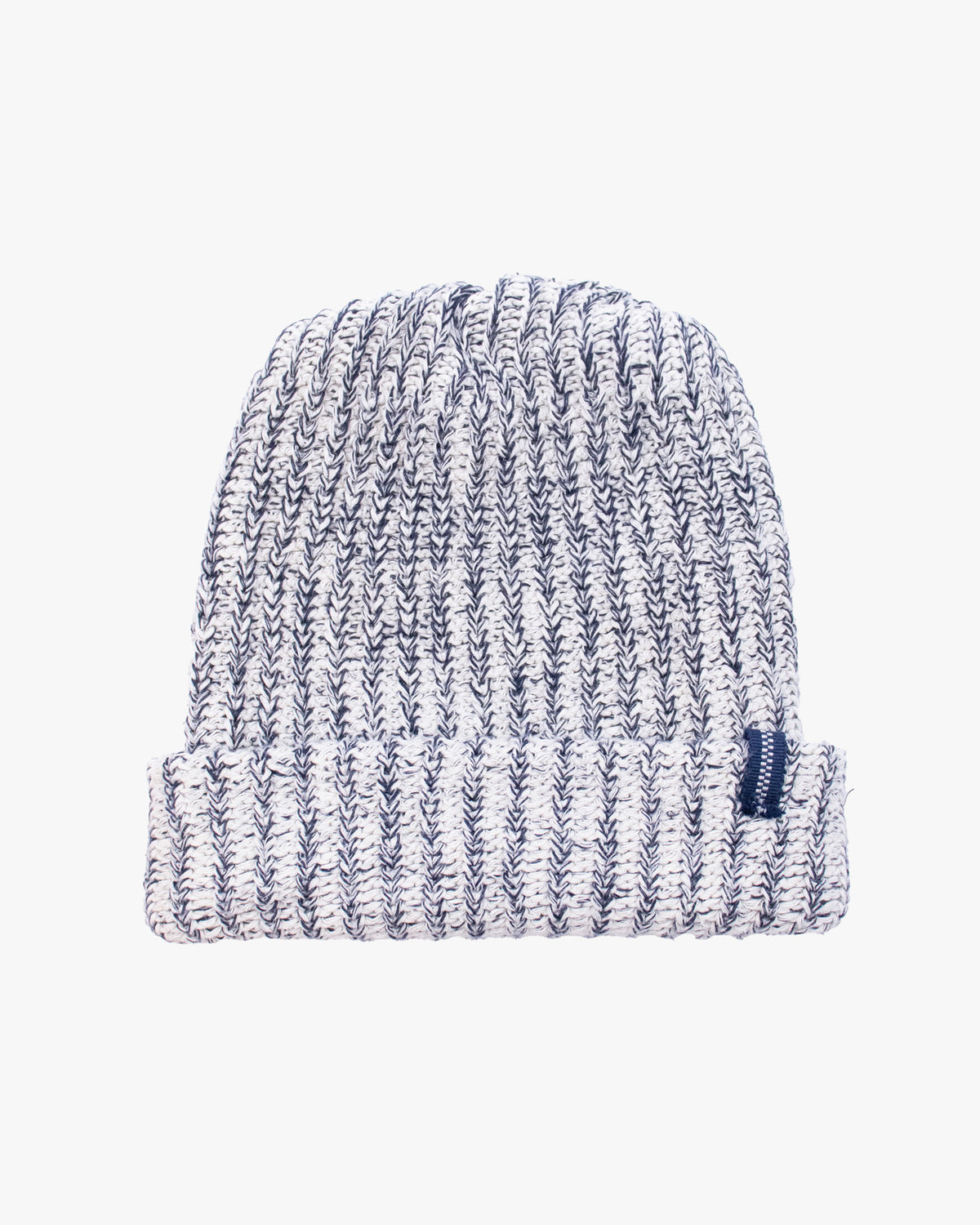 Kiriko Original Knit Cap, Twist, White and Black, With Sanada Himo, 9˝