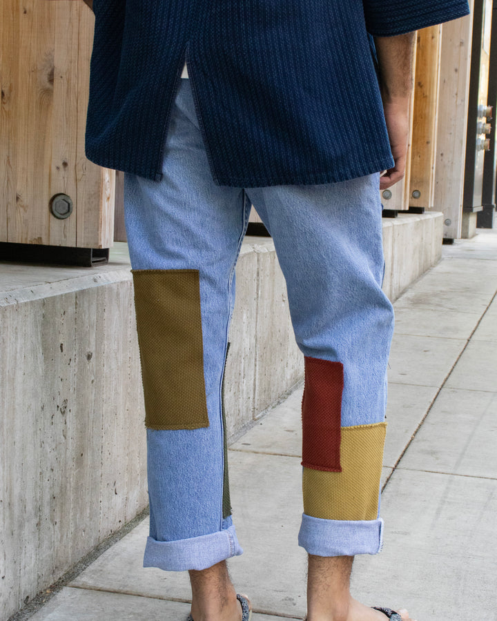 Kiriko Custom Patched Denim Jeans, 5