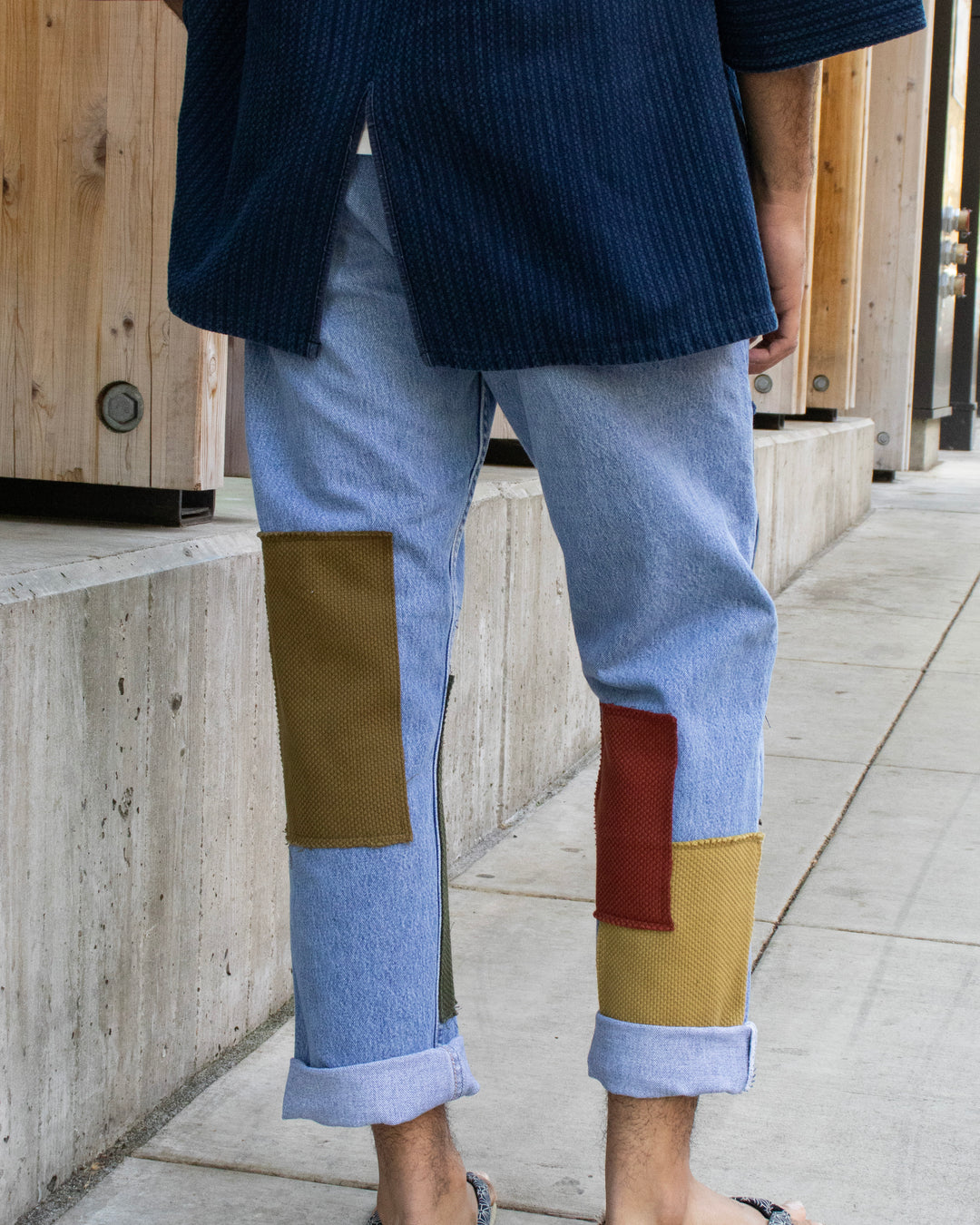 Kiriko Custom Patched Denim Jeans, 5