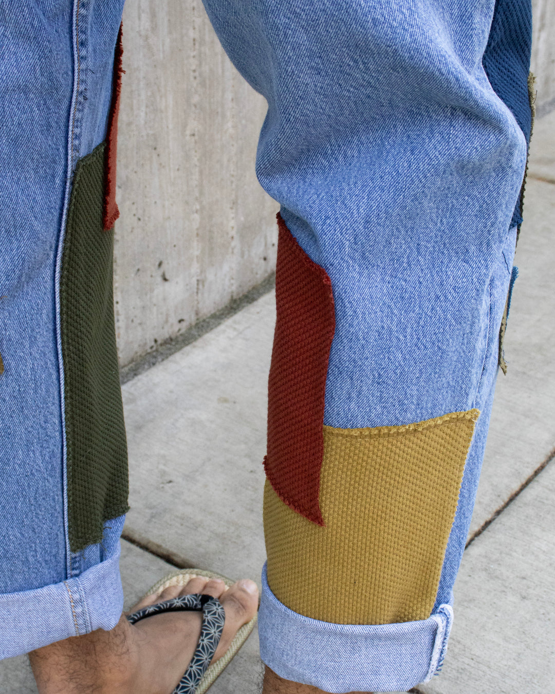 Kiriko Custom Patched Denim Jeans, 5