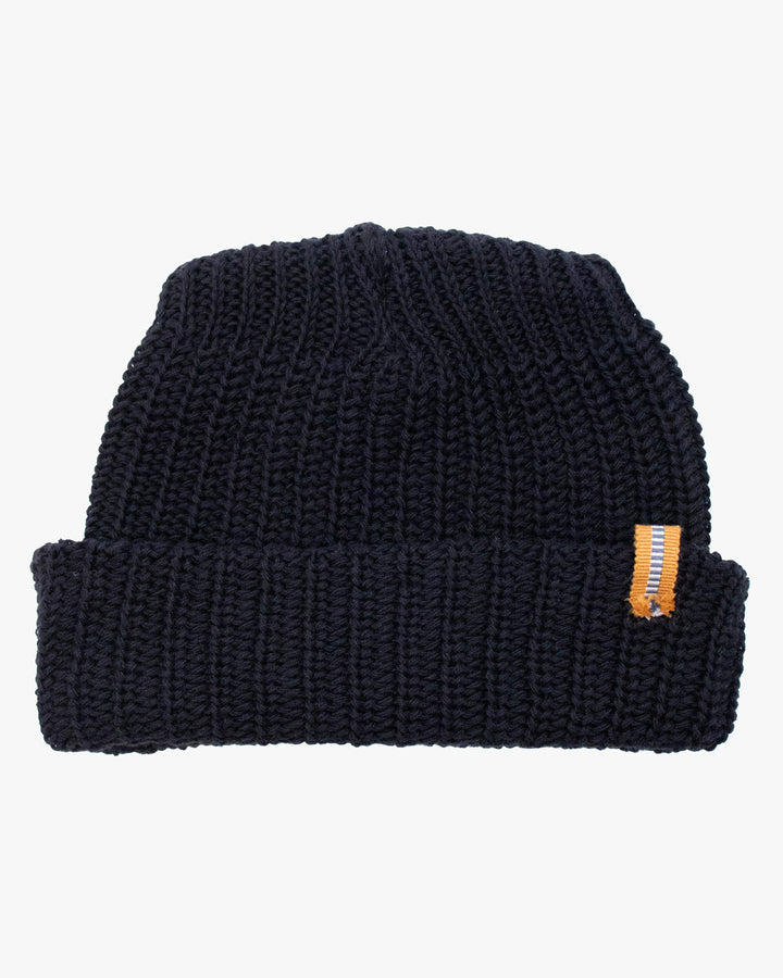 Kiriko Original Knit Cap, Black, With Sanada Himo, 6˝