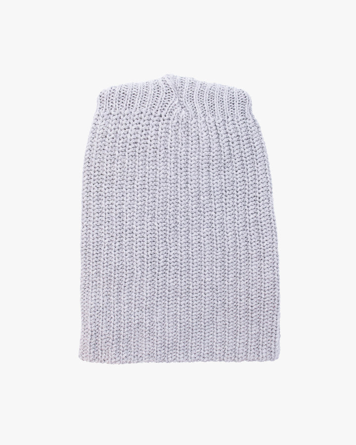 Kiriko Original Knit Cap, Twist, Light Gray, With Sanada Himo, 9˝