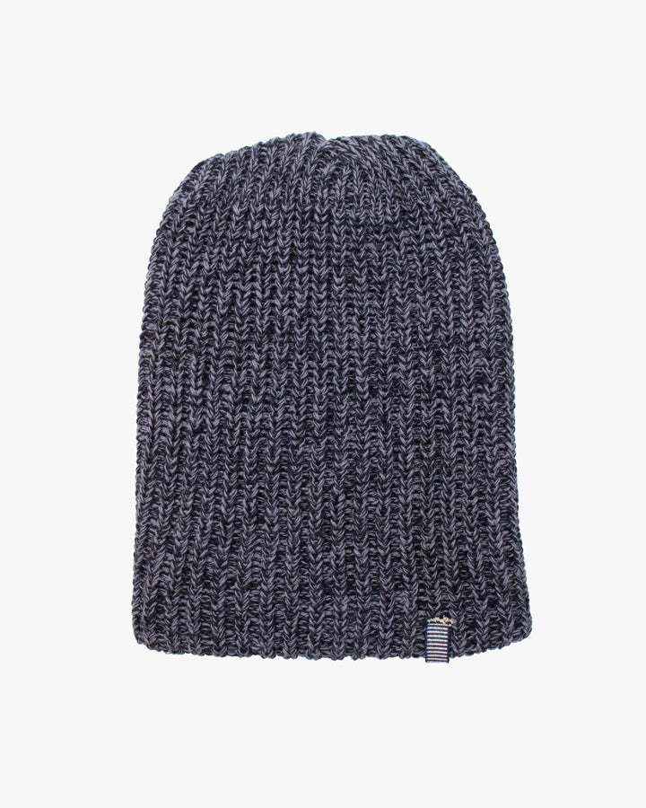 Kiriko Original Knit Cap, Twist, Black and Gray, With Sanada Himo,9˝