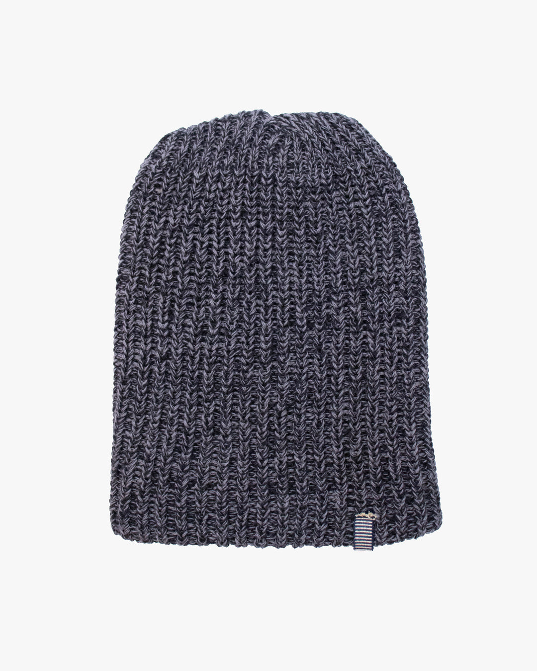 Kiriko Original Knit Cap, Twist, Black and Gray, With Sanada Himo,9˝