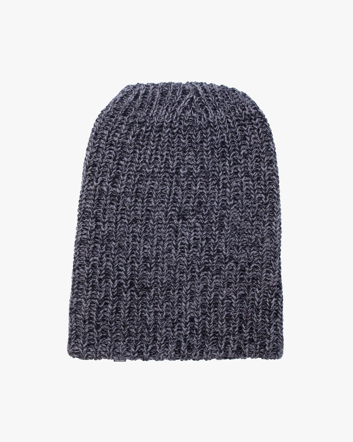 Kiriko Original Knit Cap, Twist, Black and Gray, With Sanada Himo,9˝