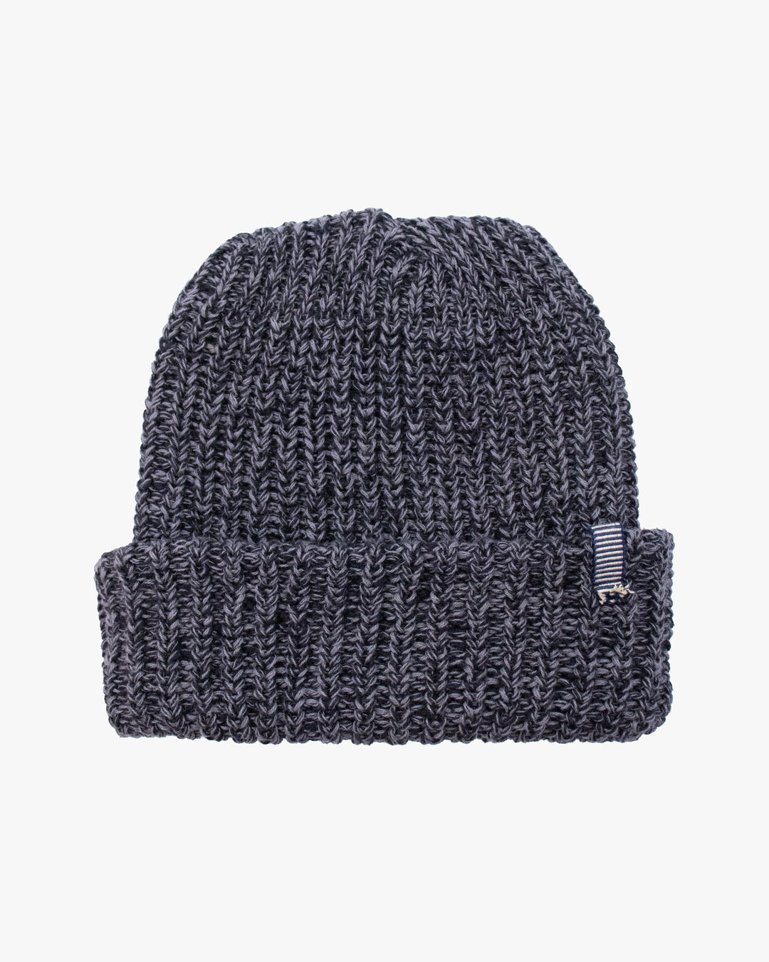 Kiriko Original Knit Cap, Twist, Black and Gray, With Sanada Himo,9˝