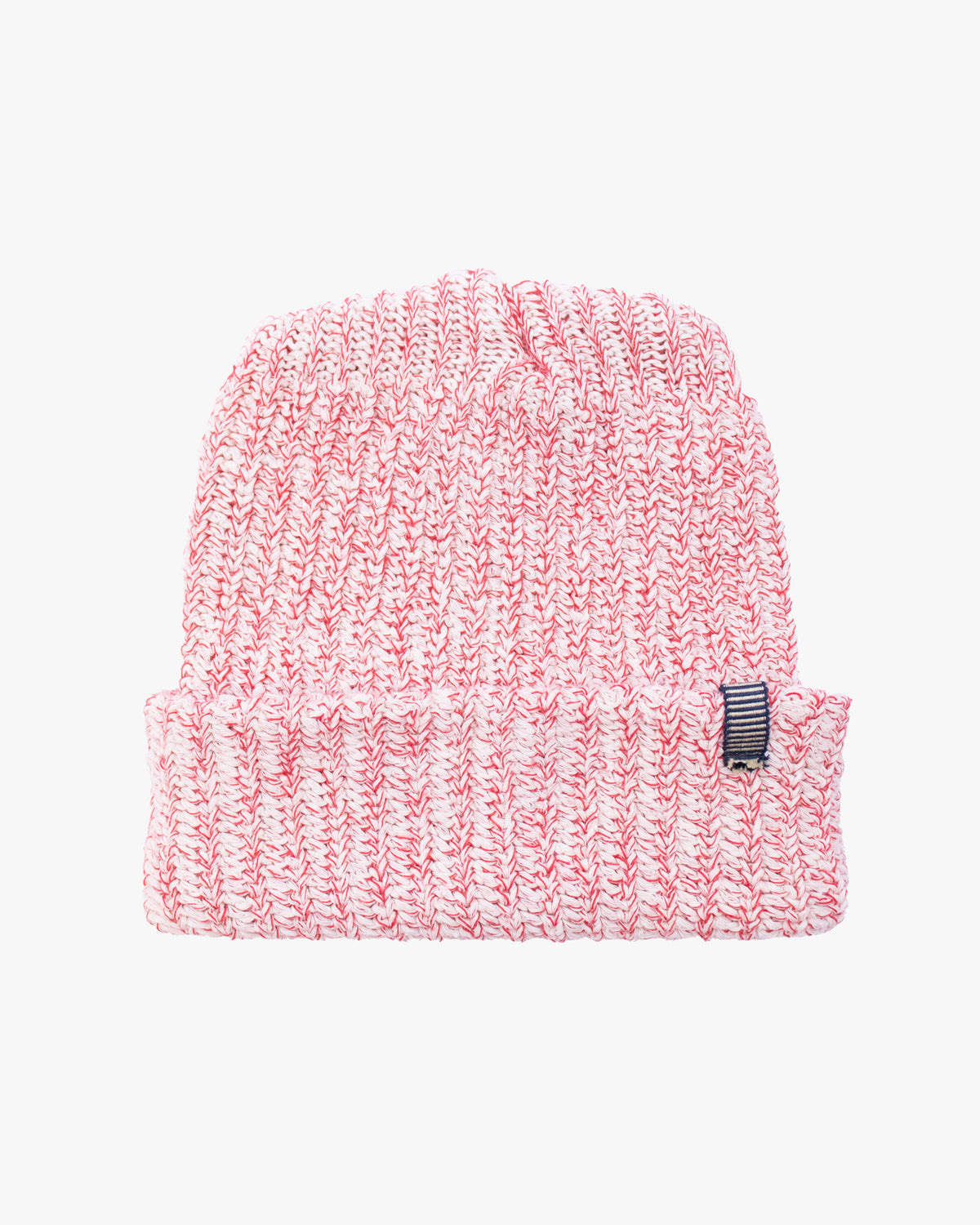Kiriko Original Knit Cap, Twist, White and Red, , With Sanada Himo, 9˝