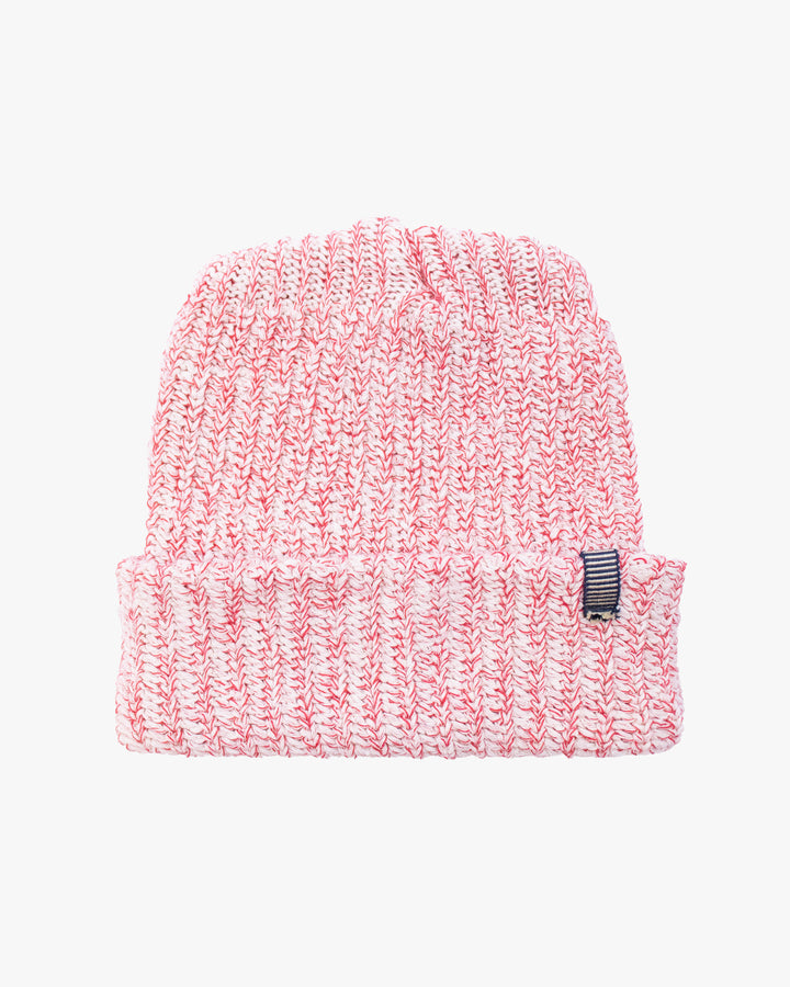 Kiriko Original Knit Cap, Twist, White and Red, , With Sanada Himo, 9˝