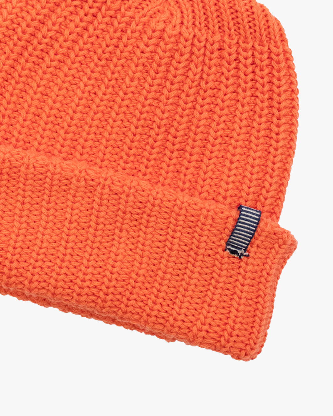 Kiriko Original Knit Cap, Orange, With Sanada Himo, 9˝