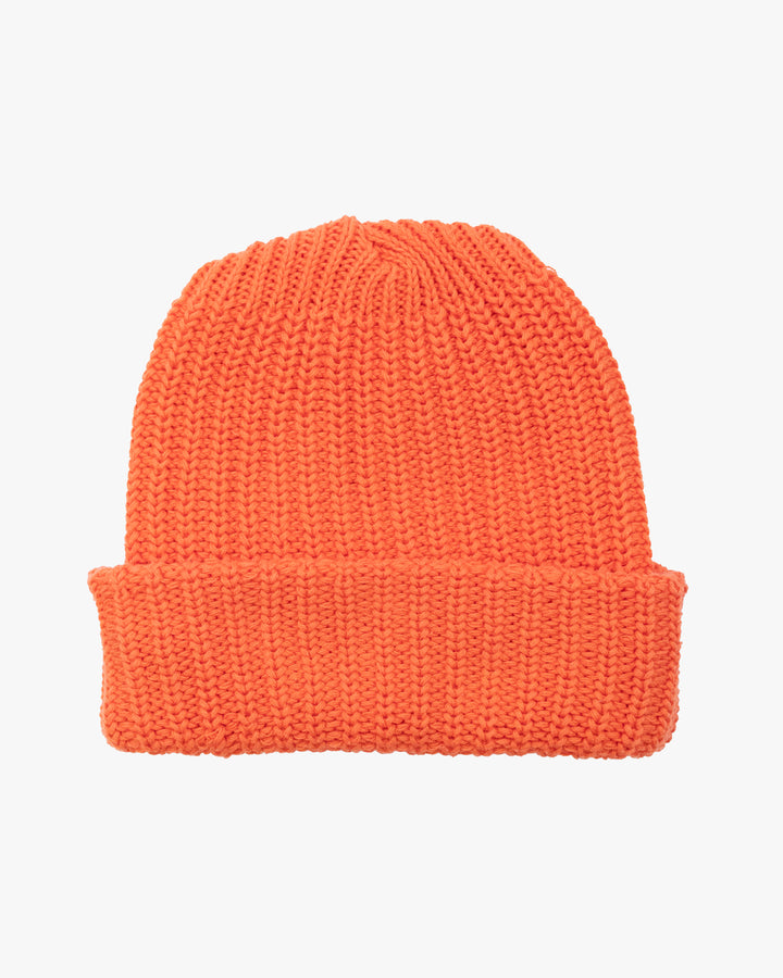 Kiriko Original Knit Cap, Orange, With Sanada Himo, 9˝