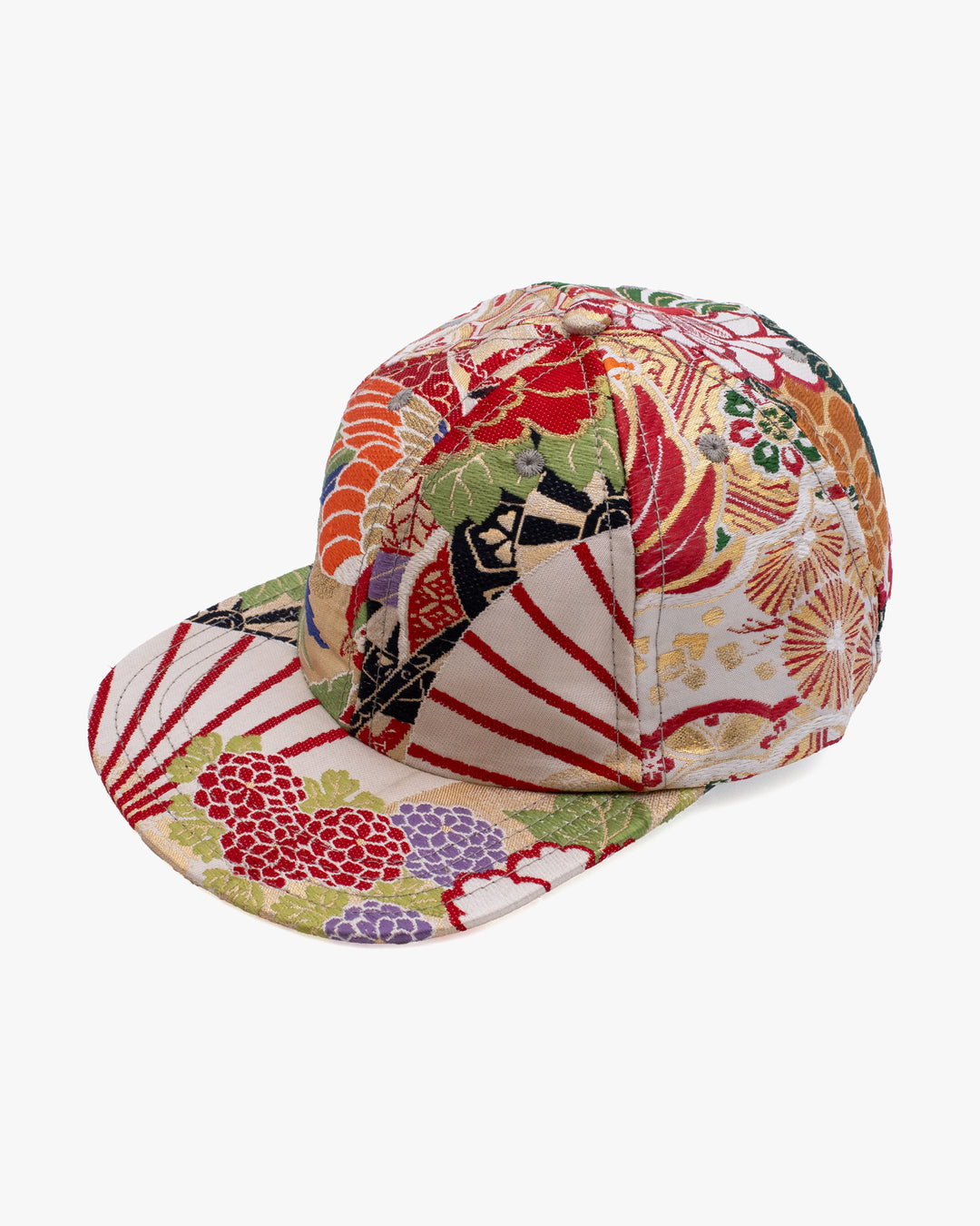 Kiriko Original Cap, 6-Panel, Maru-Obi, Tsuru with Kiku and Ougi