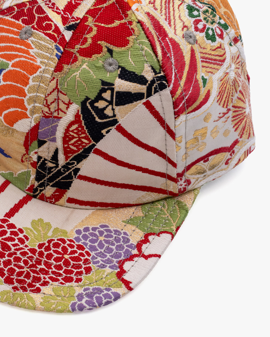 Kiriko Original Cap, 6-Panel, Maru-Obi, Tsuru with Kiku and Ougi