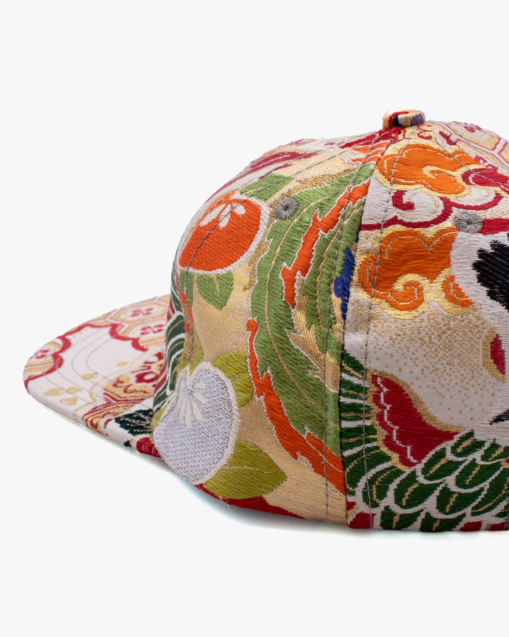 Kiriko Original Cap, 6-Panel, Maru-Obi, Tsuru with Kiku and Ougi