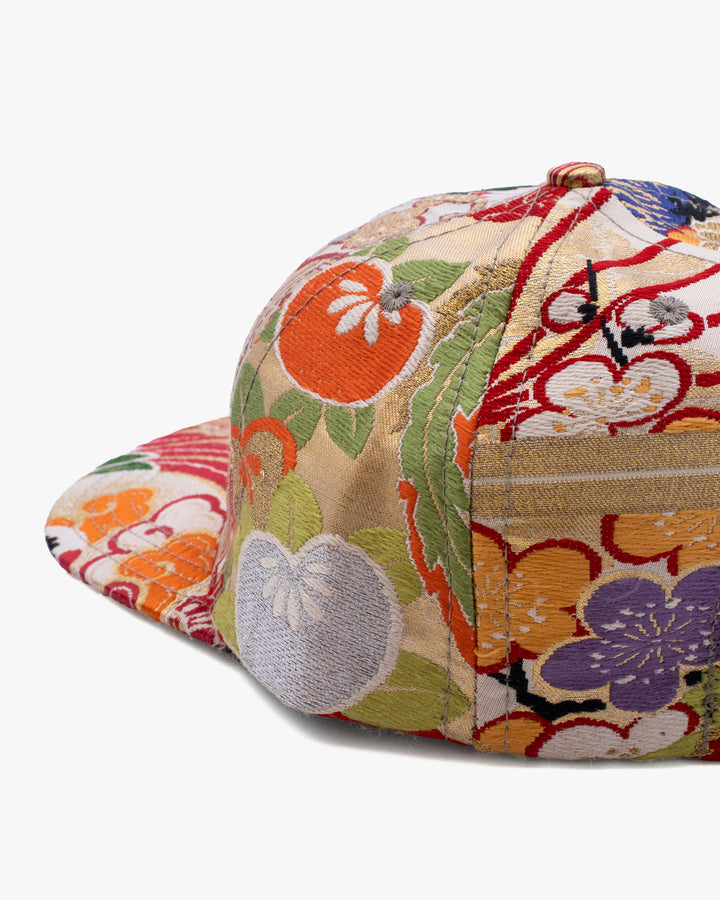 Kiriko Original Cap, 6-Panel, Maru-Obi, Tsuru with Kiku and Ougi