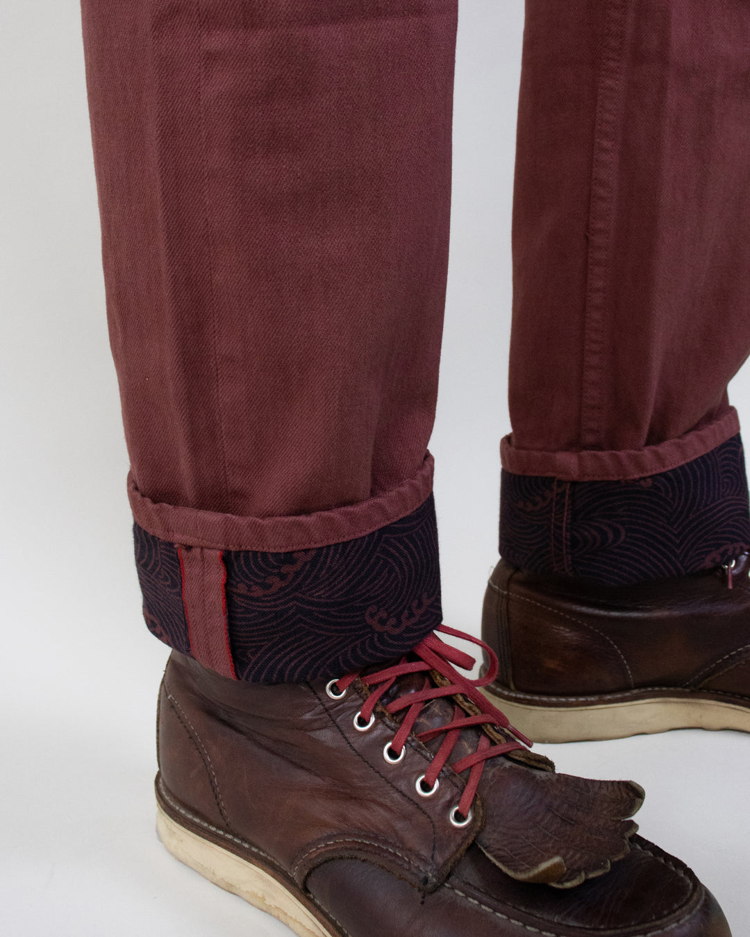 Kiriko Original Denim Jeans, US Made Custom Dyed Premium Selvedge, Kuwazome-Iro, Nami