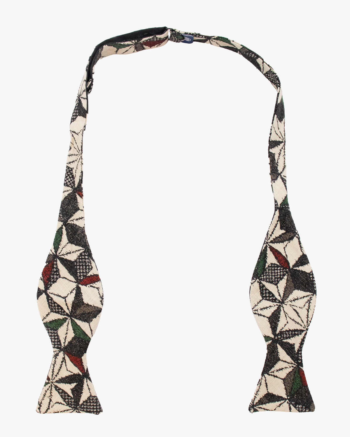 Kiriko Original Bow Tie, Light Multicolor Asanoha