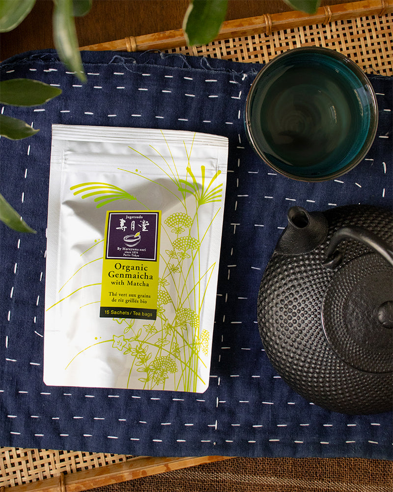 Jugetsudo USA Organic Genmaicha with Matcha Tea Bags