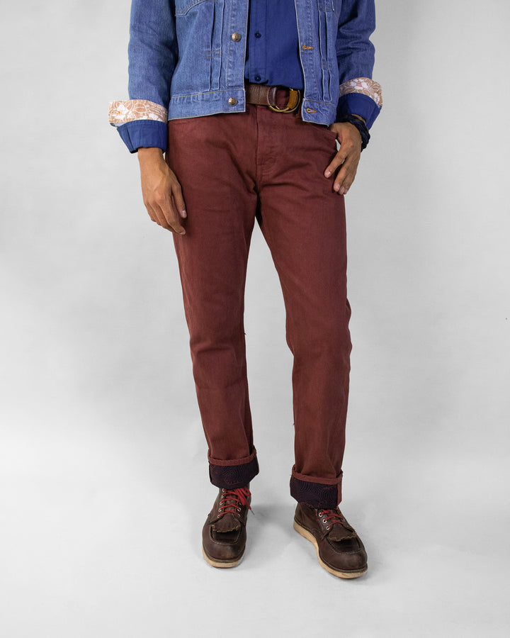 Kiriko Original Denim Jeans, US Made Custom Dyed Premium Selvedge, Kuwazome-Iro, Nami