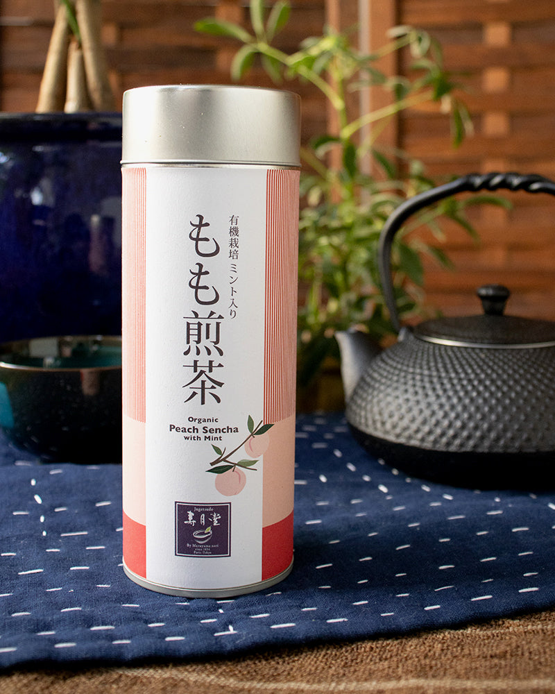 Jugetsudo Peach Sencha w/ Mint Loose Leaf 40g